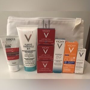 Vichy Skincare Set with White Pouch